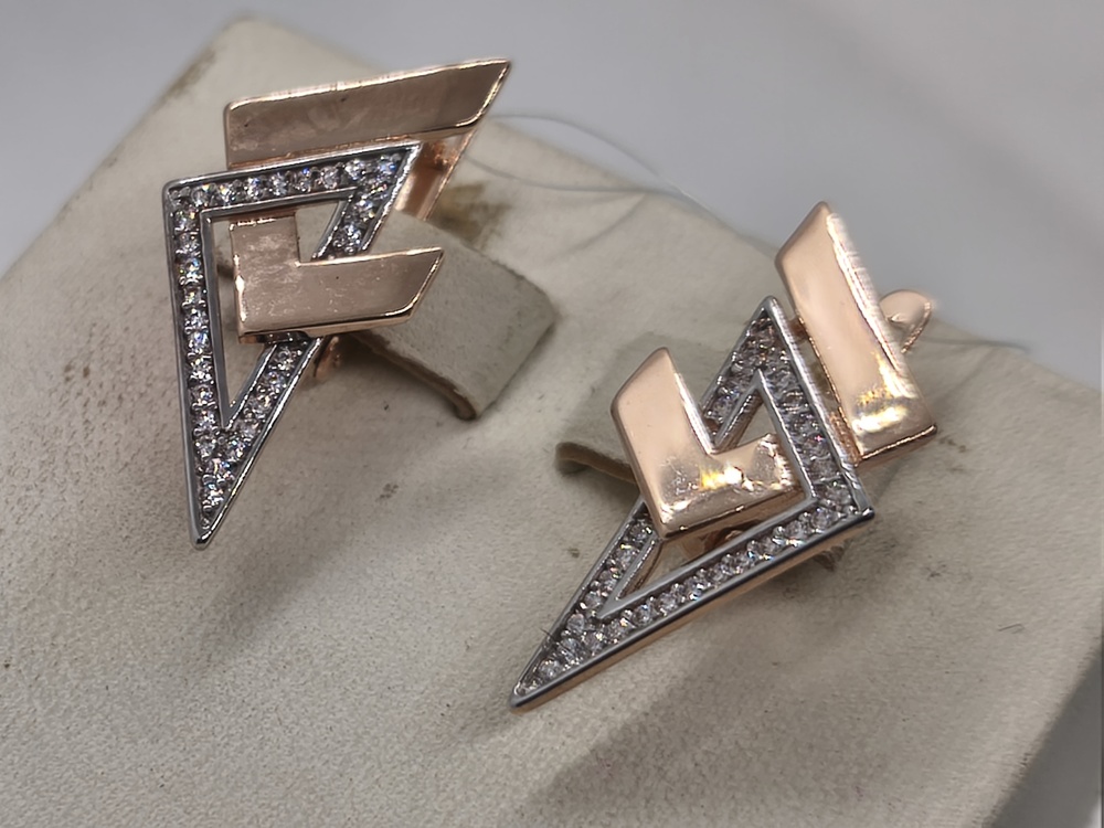 СЕРЬГИ С КАМНЯМИ (Au 585)