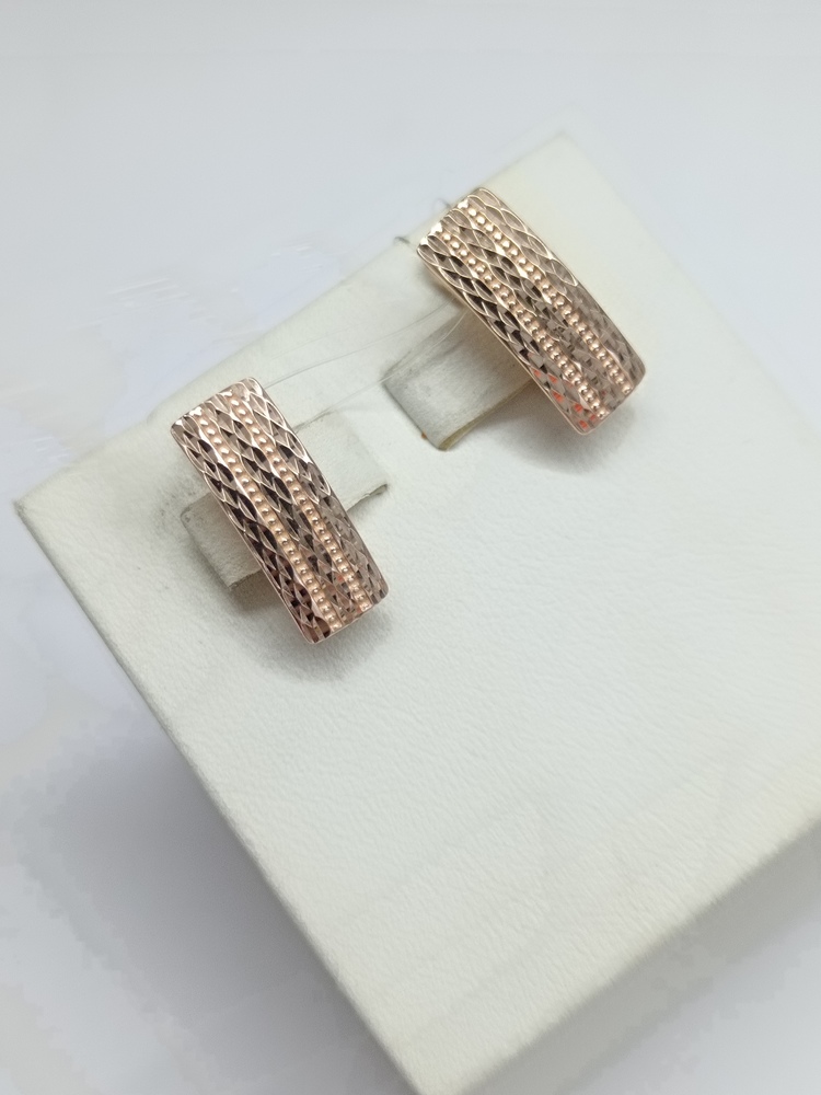 СЕРЬГИ БЕЗ КАМНЯ (Au 585)