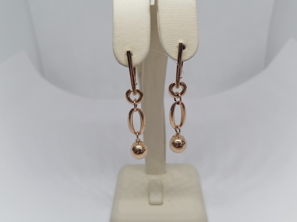 СЕРЬГИ БЕЗ КАМНЯ (Au 585)