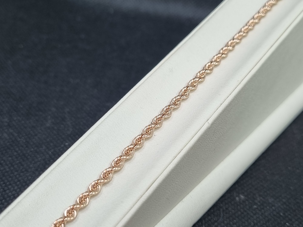 БРАСЛЕТ ПУСТОТЕЛЫЙ Веревка (Au 585)