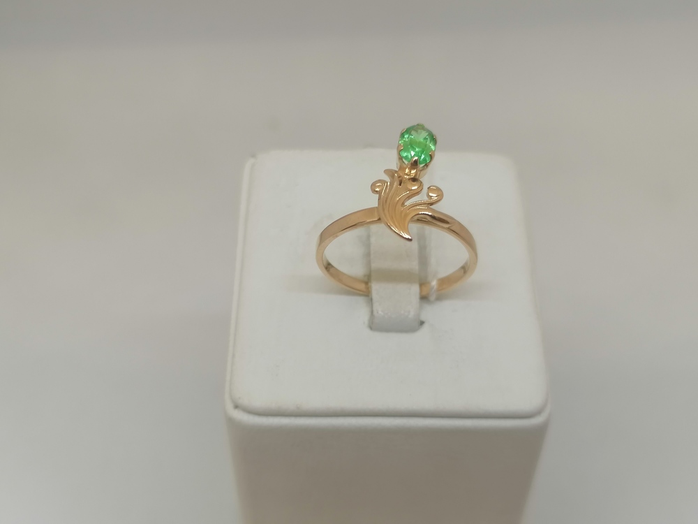 КОЛЬЦО С КАМНЕМ (Au 585)