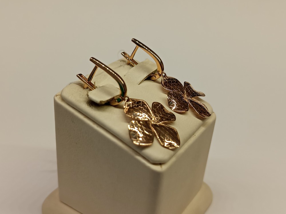 СЕРЬГИ БЕЗ КАМНЯ (Au 585)