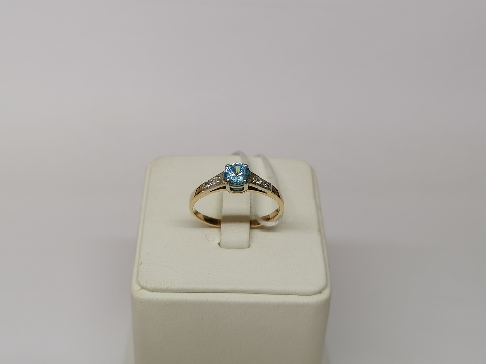 КОЛЬЦО С КАМНЯМИ (Au 585)