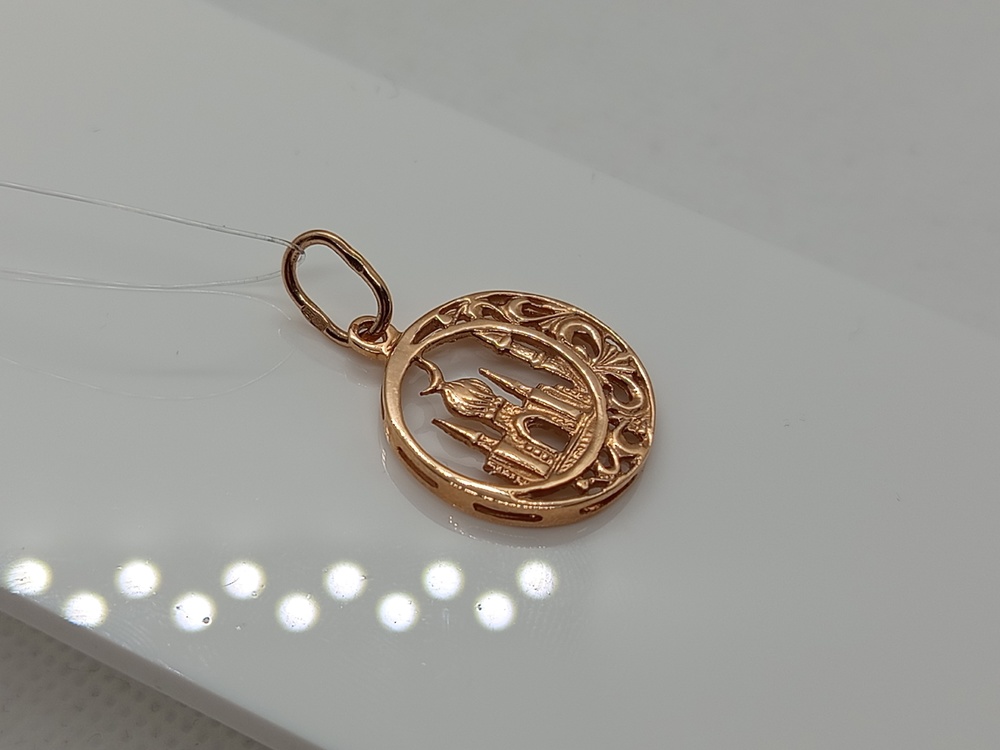 140071 ПОДВЕСКА МЕЧЕТЬ без камня (Au 585)