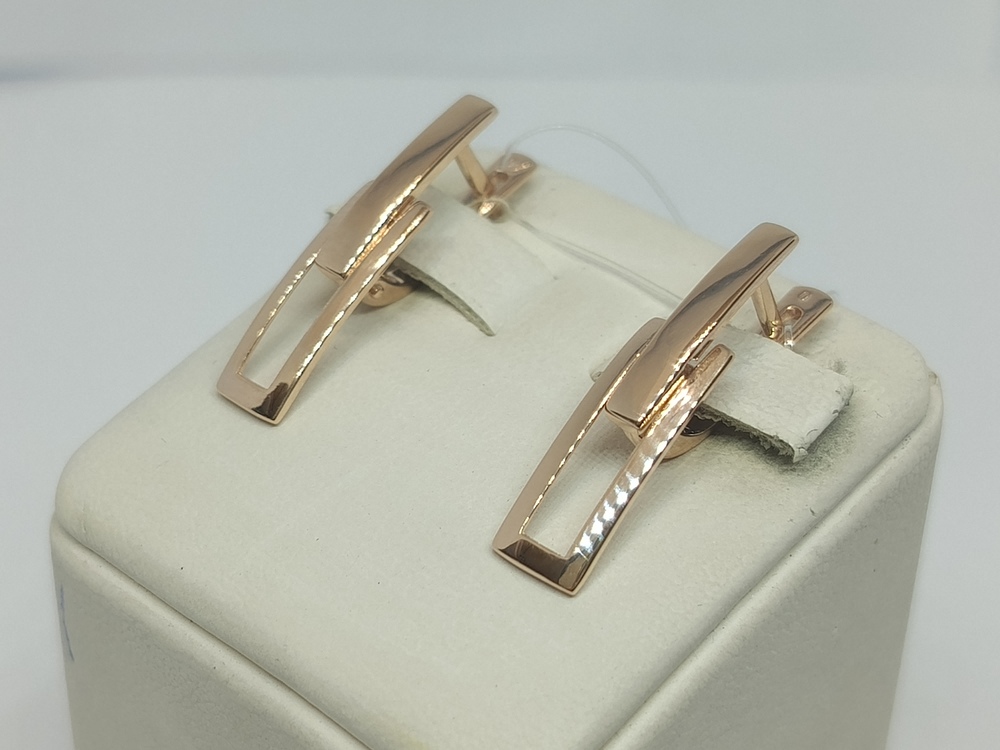 СЕРЬГИ БЕЗ КАМНЯ (Au 585)