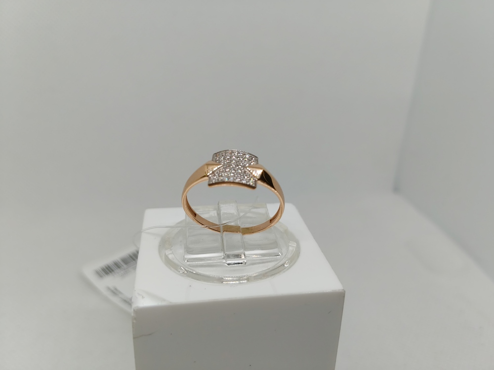 КОЛЬЦО С КАМНЯМИ (Au 585)