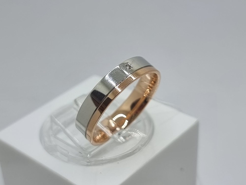 КОЛЬЦО ОБРУЧАЛЬНОЕ С КАМНЕМ (Au 585)