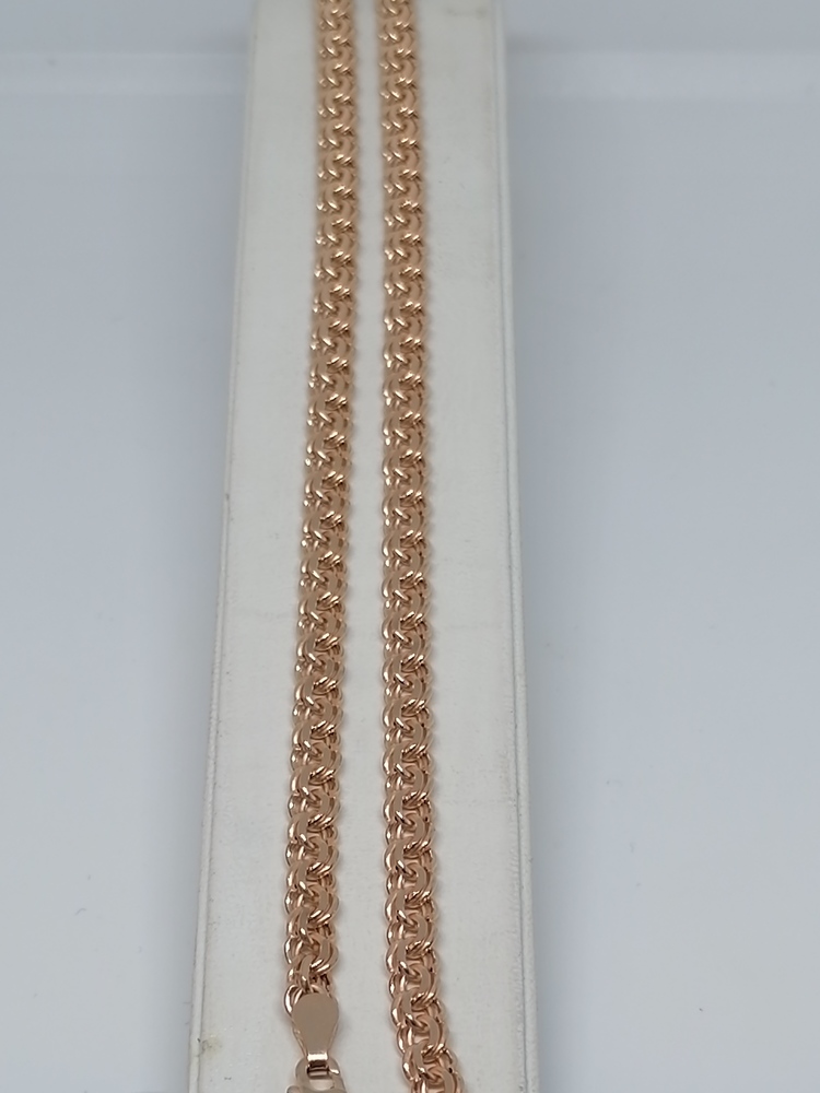 8080200П-50 ЦЕПЬ ПУСТОТЕЛАЯ Бисмарк (Au 585)