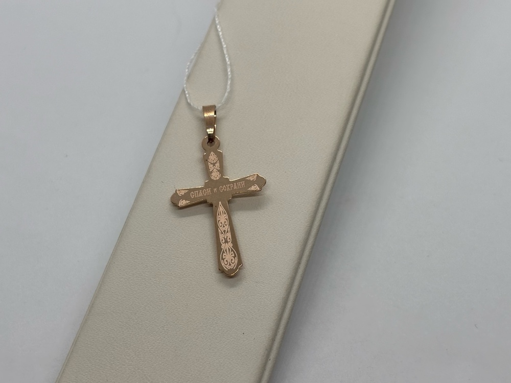 ПОДВЕСКА КРЕСТ (Au 585)