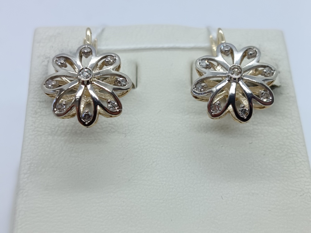 СЕРЬГИ БРИЛЛИАНТ Au 500