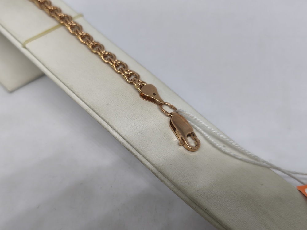 БЛБ585 БРАСЛЕТ ПОЛНОВЕСНЫЙ Бисмарк (Au 585)