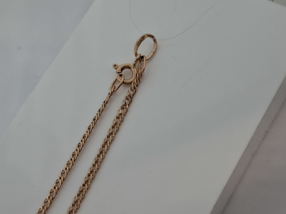 ЦЕПЬ ПУСТОТЕЛАЯ Ромб двойной (Au 585)