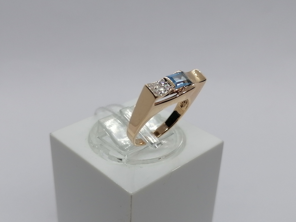 КОЛКМИ585 КОЛЬЦО С КАМНЯМИ (Au 585)