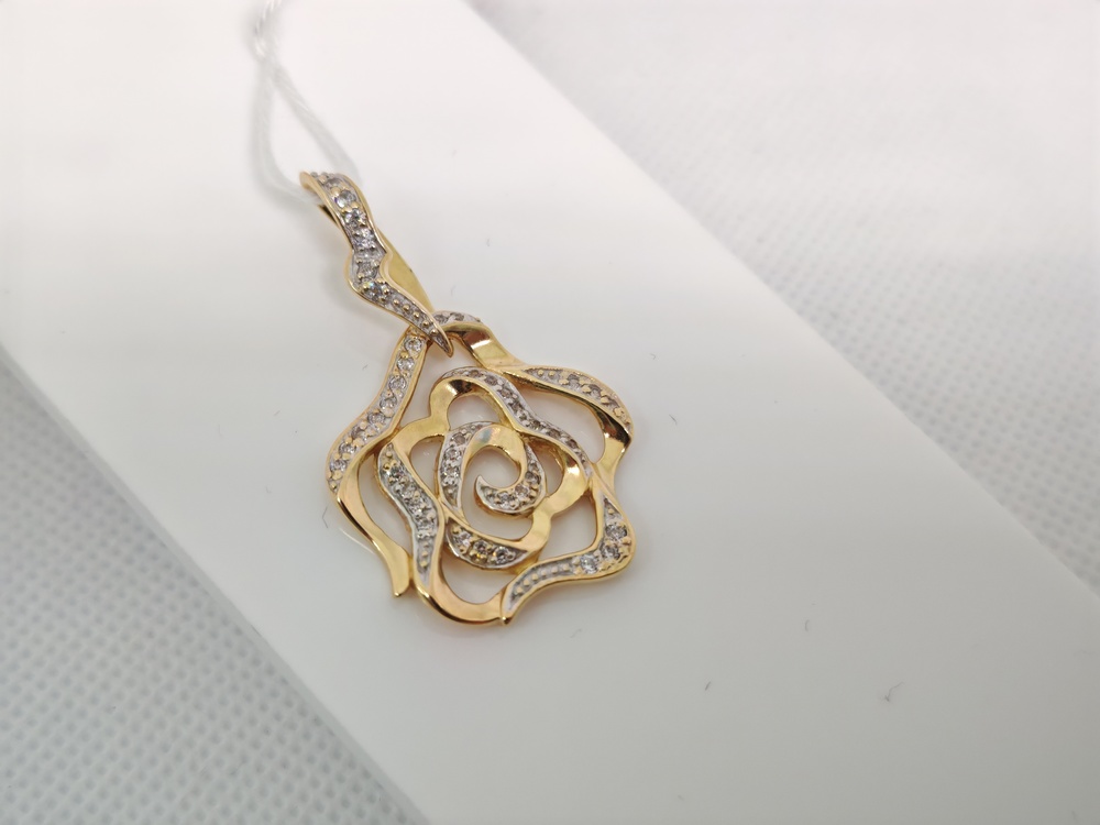 ПОДВЕСКА С КАМНЯМИ (Au 585)