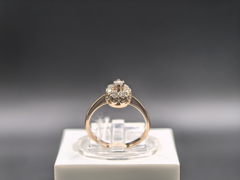 КОЛКМИ585 КОЛЬЦО С КАМНЯМИ (Au 585)