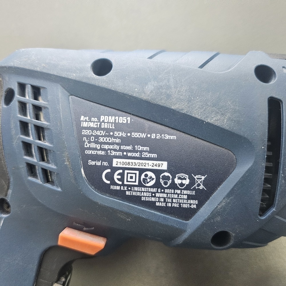 Дрель-безударная Ferm PDM1051