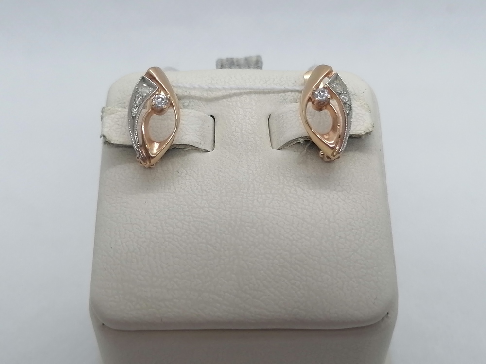 СЕРЬГИ С КАМНЯМИ (Au 585)