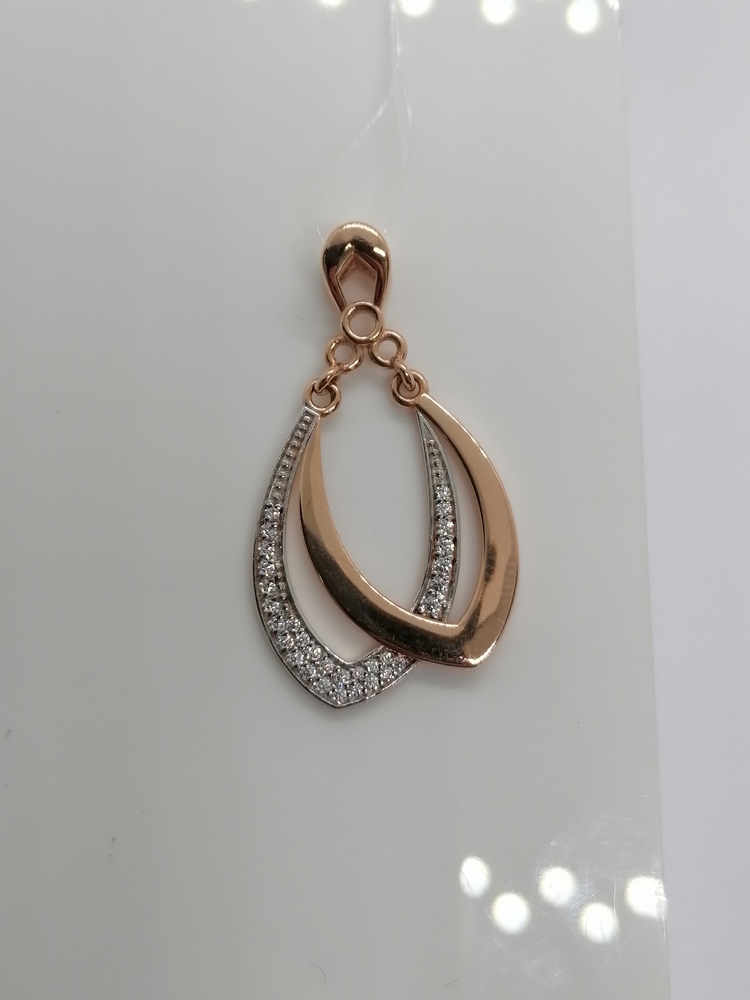 950340 ПОДВЕСКА С КАМНЯМИ (Au 585)