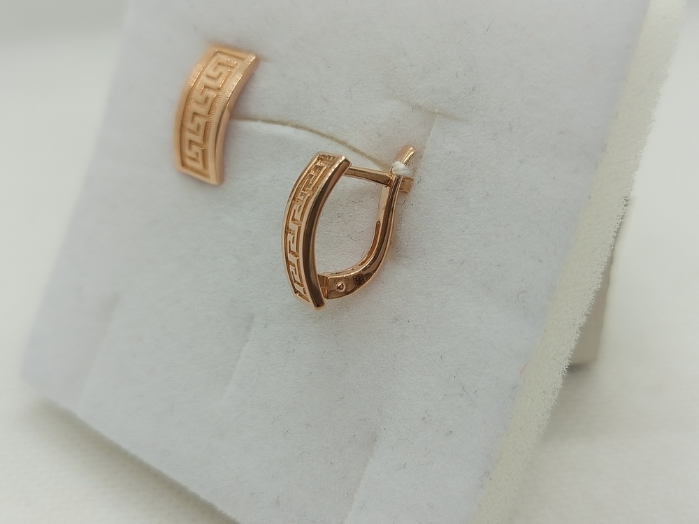 СБКМ585 СЕРЬГИ БЕЗ КАМНЯ (Au 585)