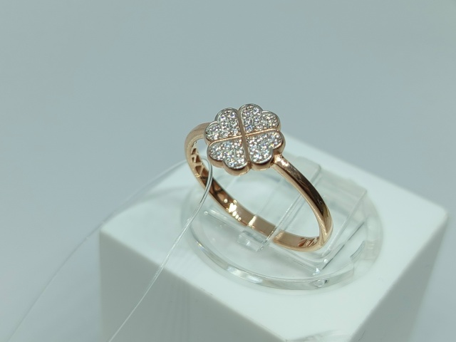 КОЛЬЦО С КАМНЯМИ (Au 585)