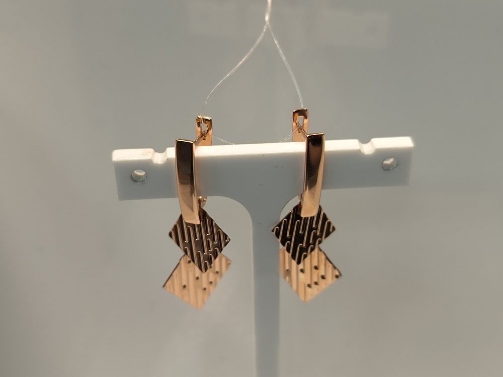 СЕРЬГИ БЕЗ КАМНЯ (Au 585)