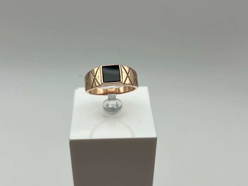 КОЛЬЦО ПЕЧАТКА с камнем (Au 585)