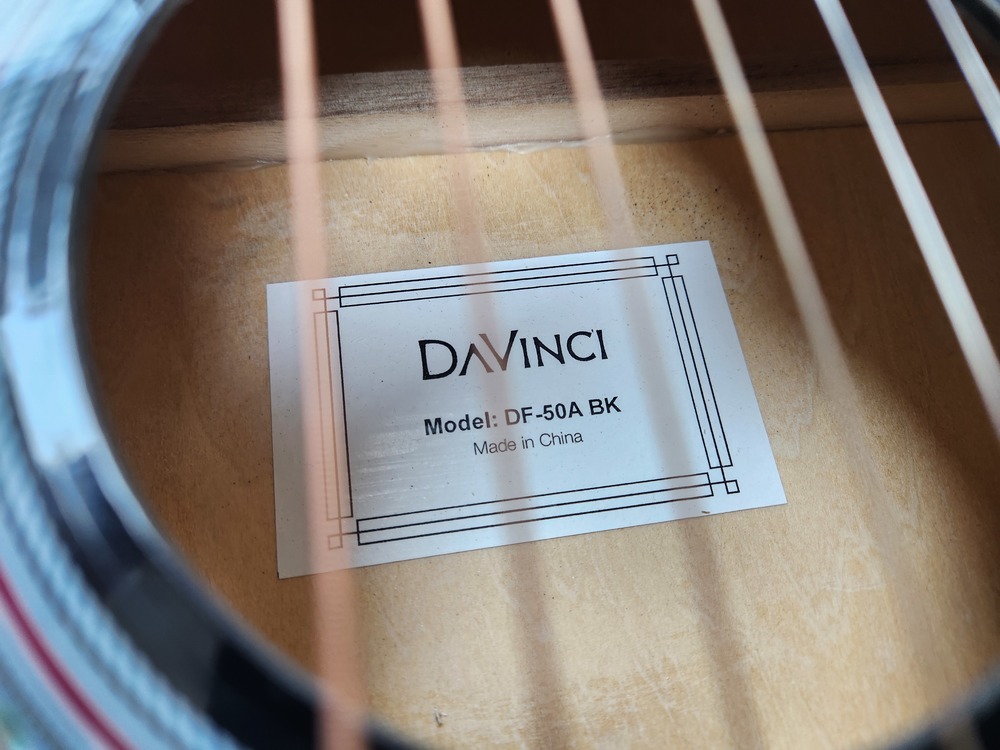 Гитара акустическая DaVinci DF 50A BK