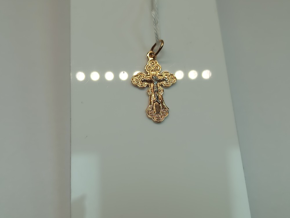 ПОДВЕСКА КРЕСТ БЕЗ КАМНЯ (Au 585)