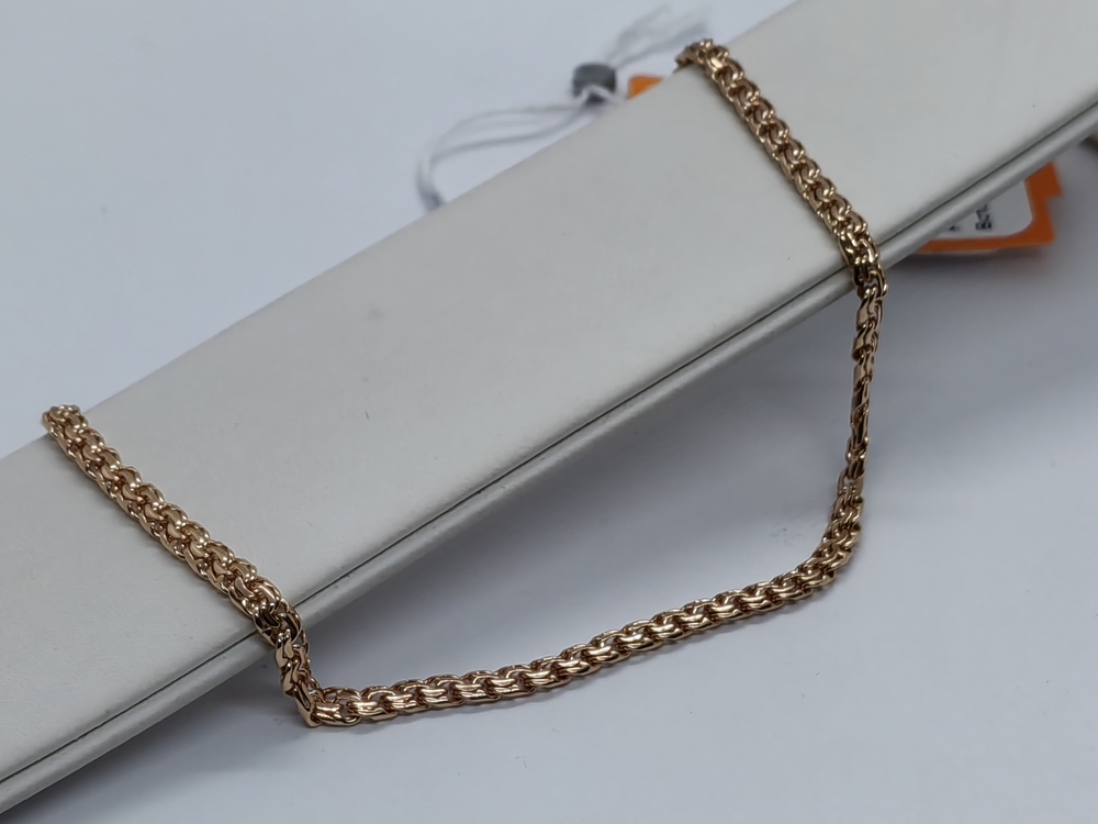 БЛБ585 БРАСЛЕТ ПОЛНОВЕСНЫЙ Бисмарк (Au 585)