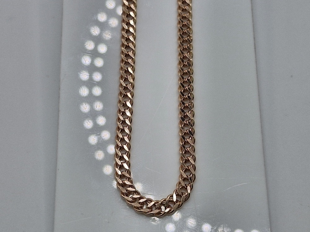 ЦЕПЬ ПУСТОТЕЛАЯ Ромб двойной (Au 585)