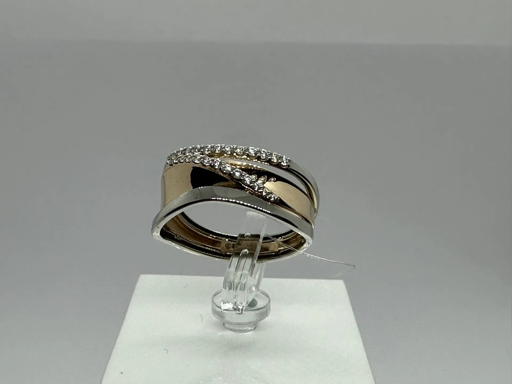 КОЛЬЦО С КАМНЯМИ (Au 585)