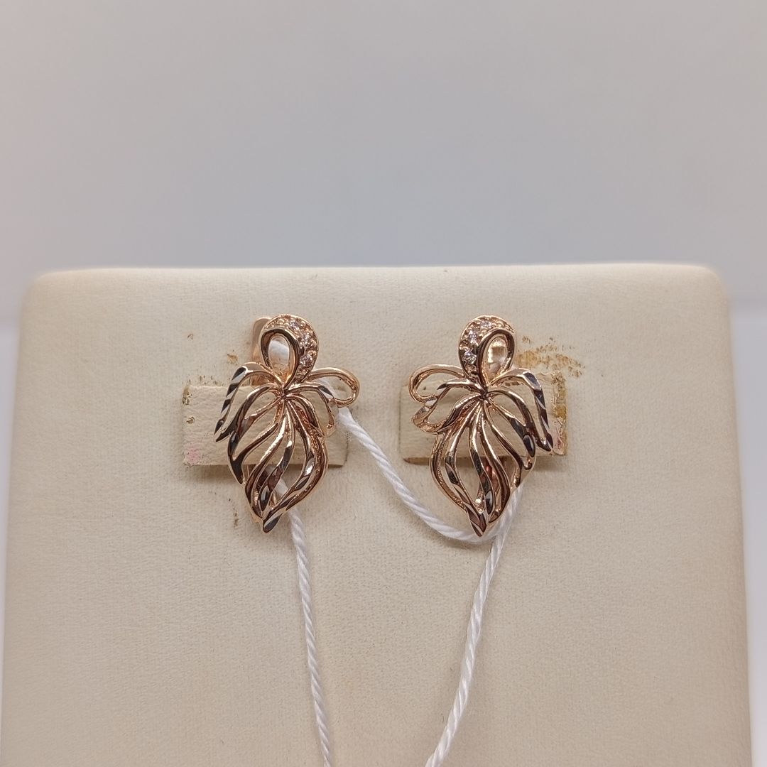 СКМИ585 СЕРЬГИ С КАМНЯМИ (Au 585)