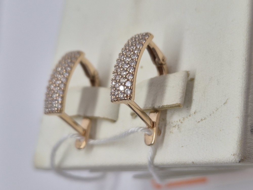 СЕРЬГИ С КАМНЯМИ (Au 585)