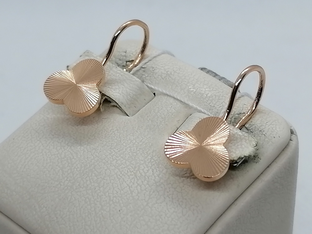 СЕРЬГИ БЕЗ КАМНЯ (Au 585)