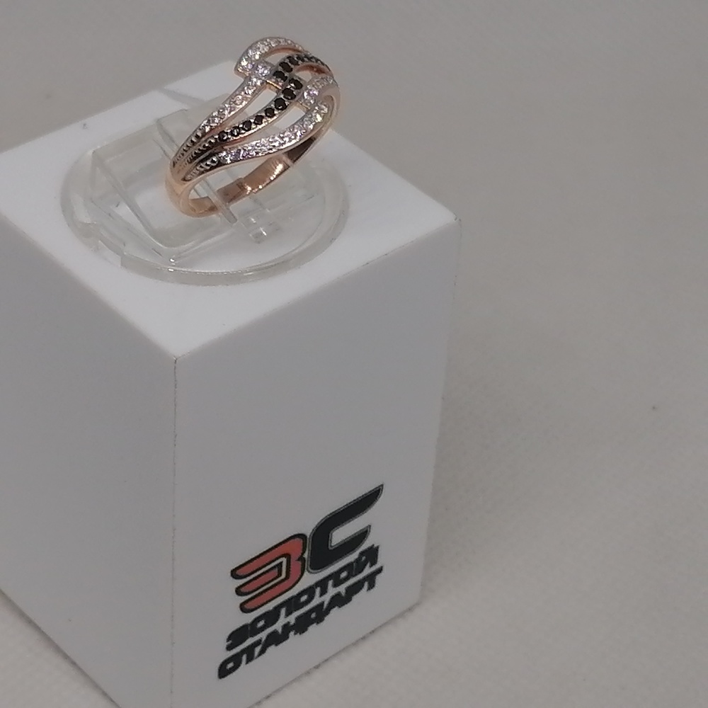 КОЛЬЦО С КАМНЯМИ (Au 585)