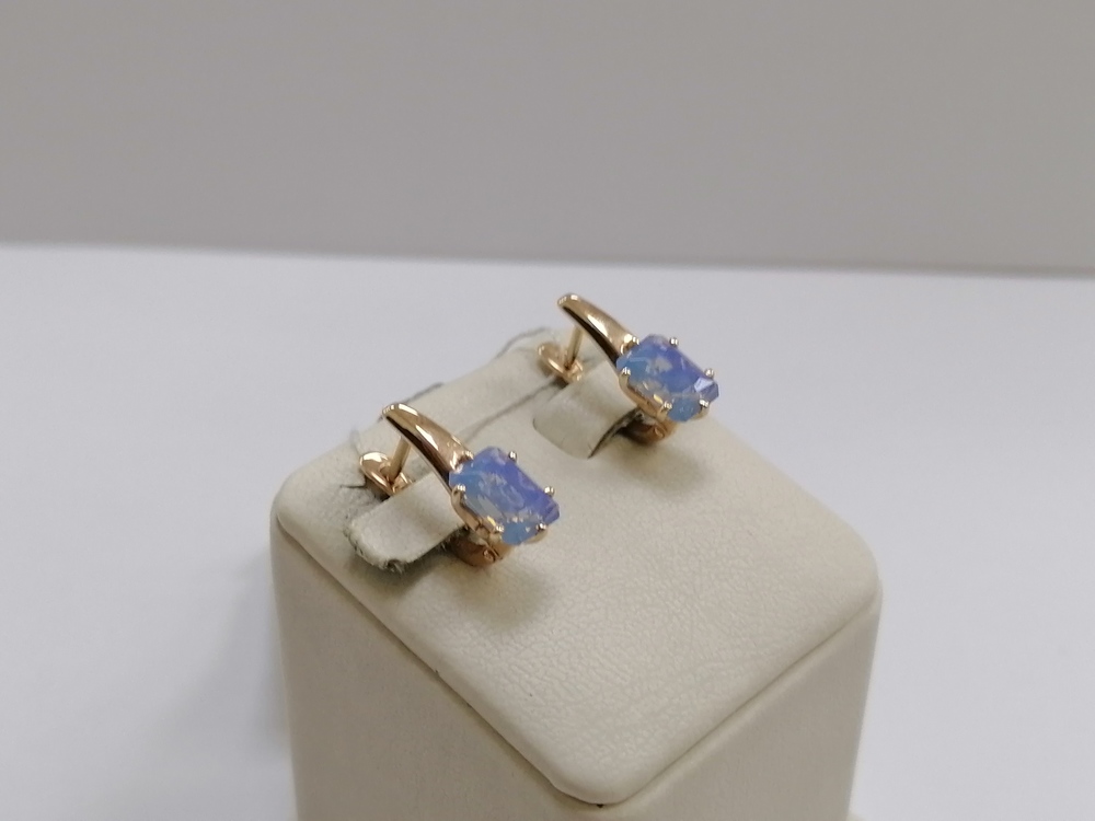 21804985 СЕРЬГИ С КАМНЕМ (Au 585)