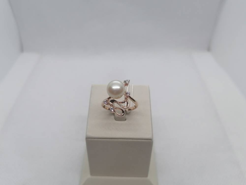 КОЛЬЦО С КАМНЯМИ (Au 585)