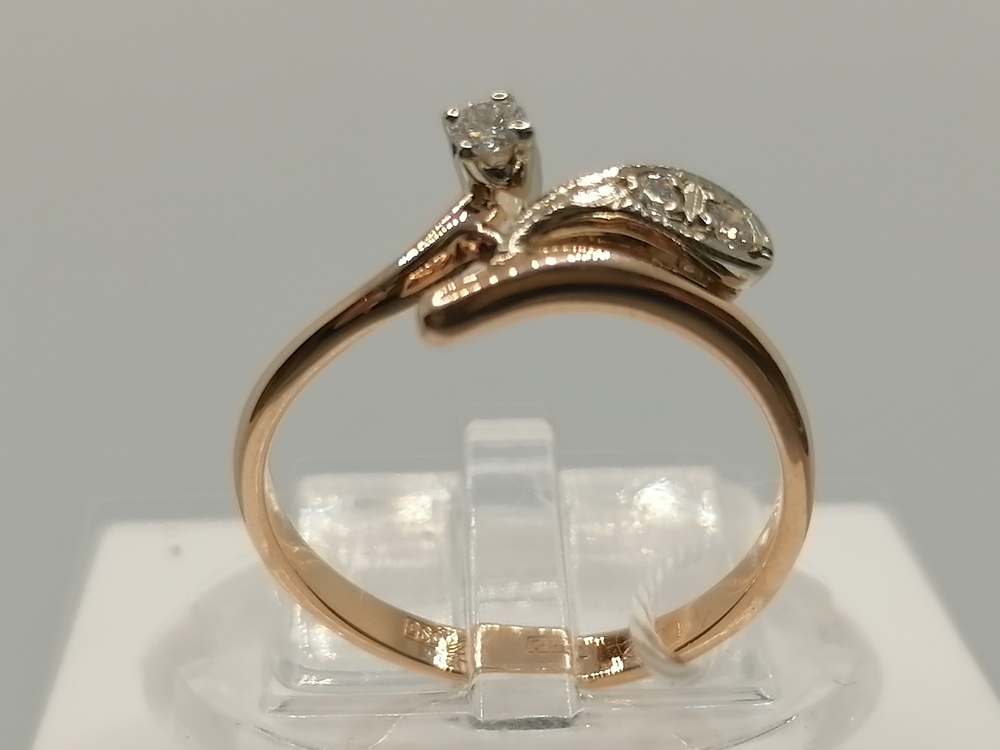 КОЛЬЦО БРИЛЛИАНТ Au 585