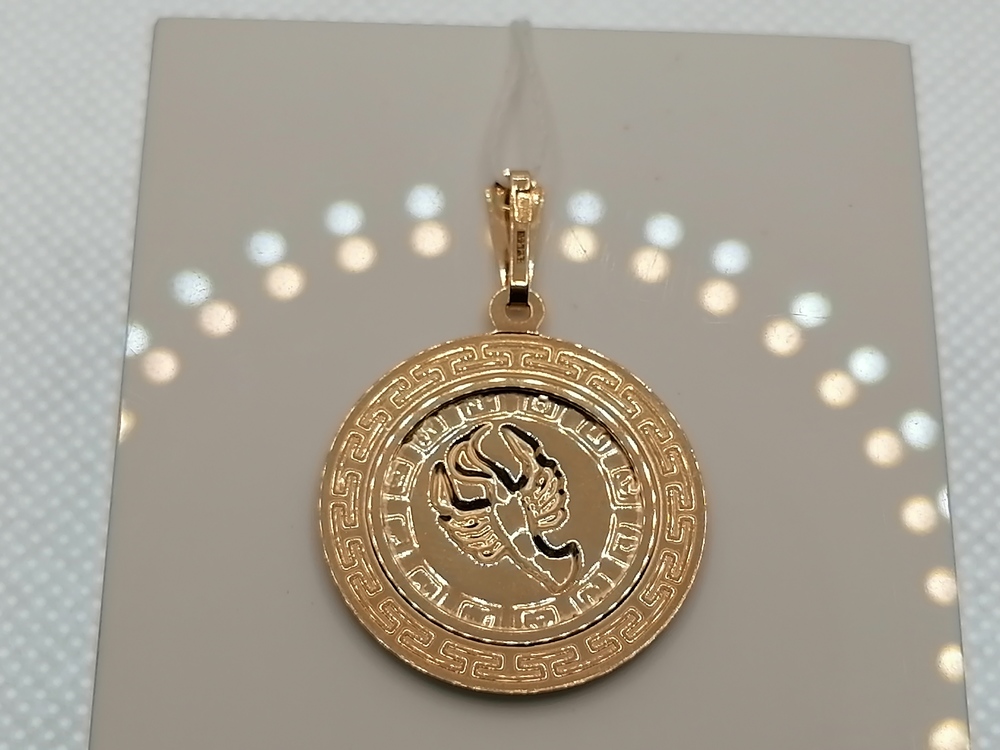 ПОДВЕСКА ЗНАК ЗОДИАКА РАК (Au 585)