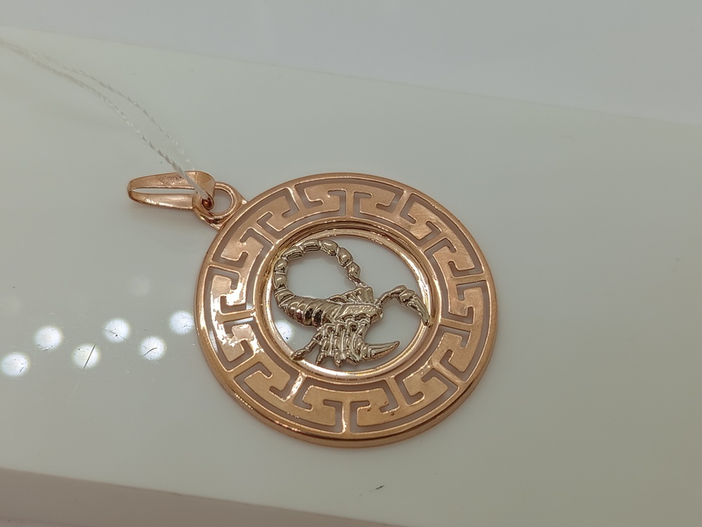 ПОДВЕСКА ЗНАК ЗОДИАКА СКОРПИОН (Au 585)