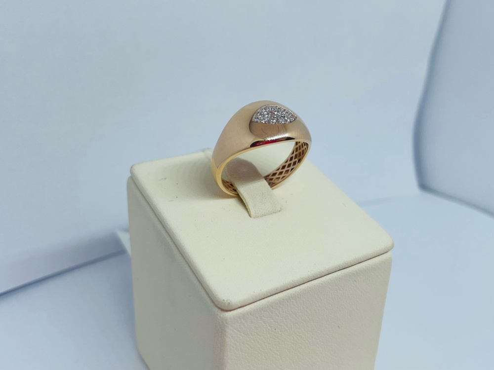 КОЛЬЦО С КАМНЯМИ (Au 585)