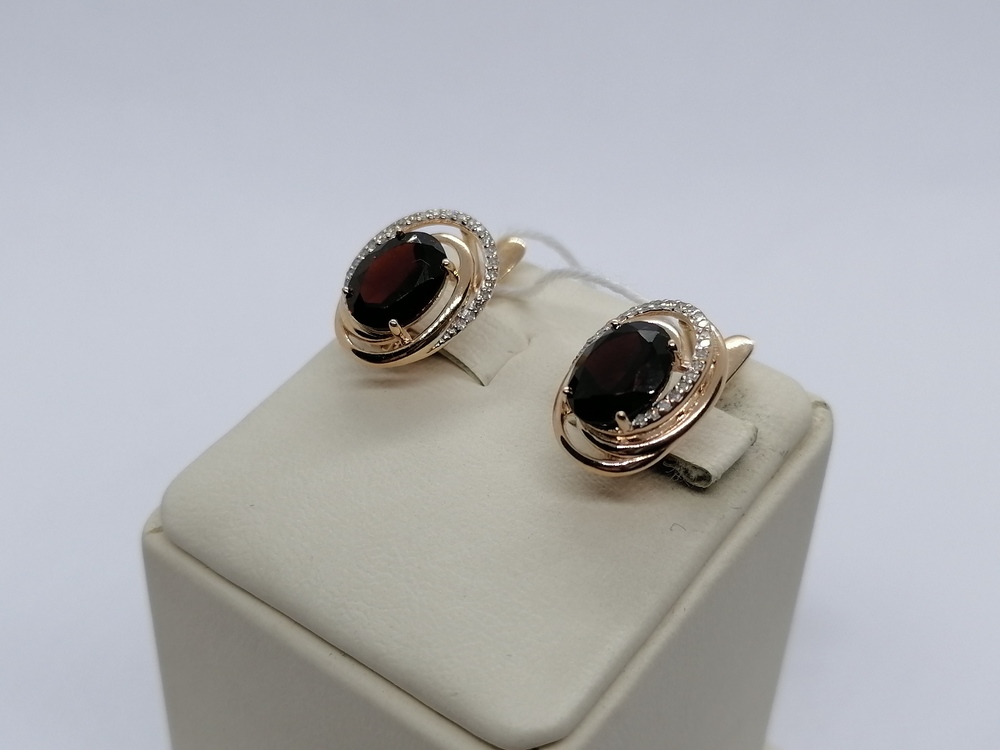 СЕРЬГИ С КАМНЯМИ (Au 585)