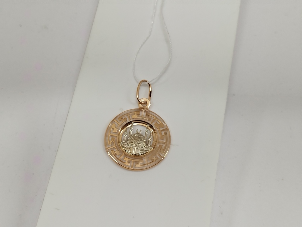 ПОДМБК585 ПОДВЕСКА МЕЧЕТЬ БЕЗ КАМНЯ (Au 585)