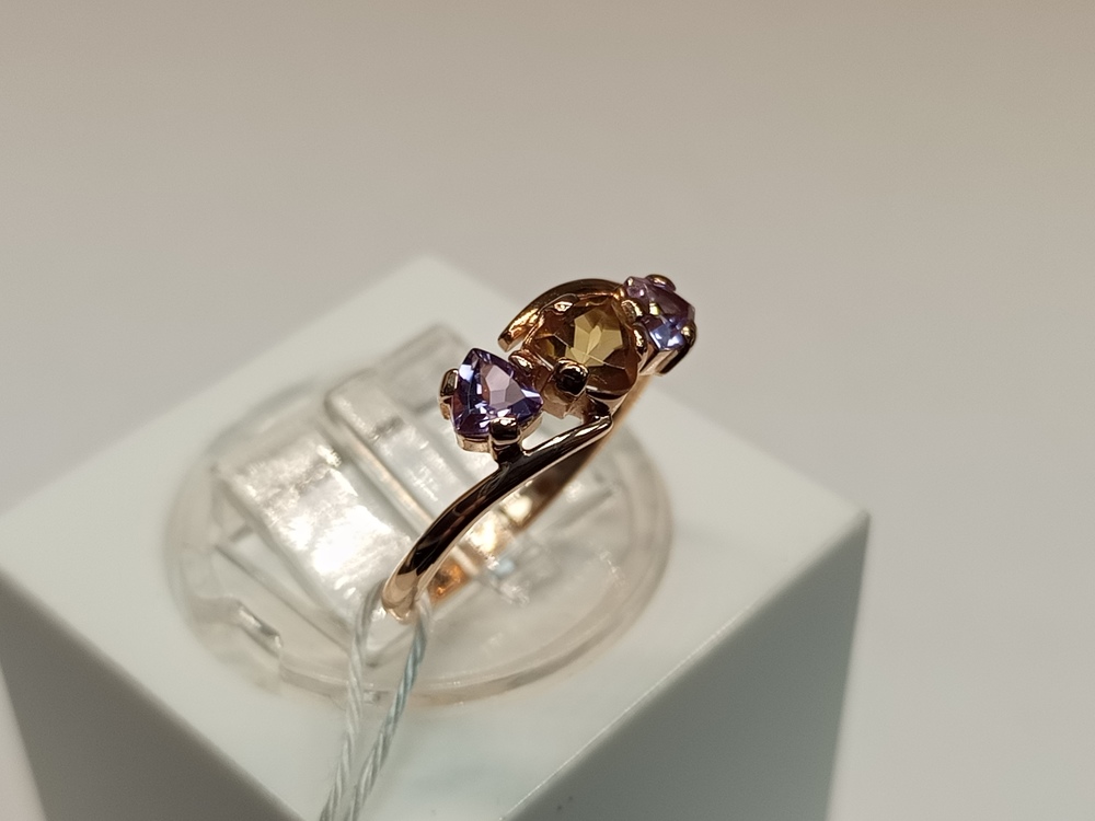 КОЛКМИ585 КОЛЬЦО С КАМНЯМИ (Au 585)