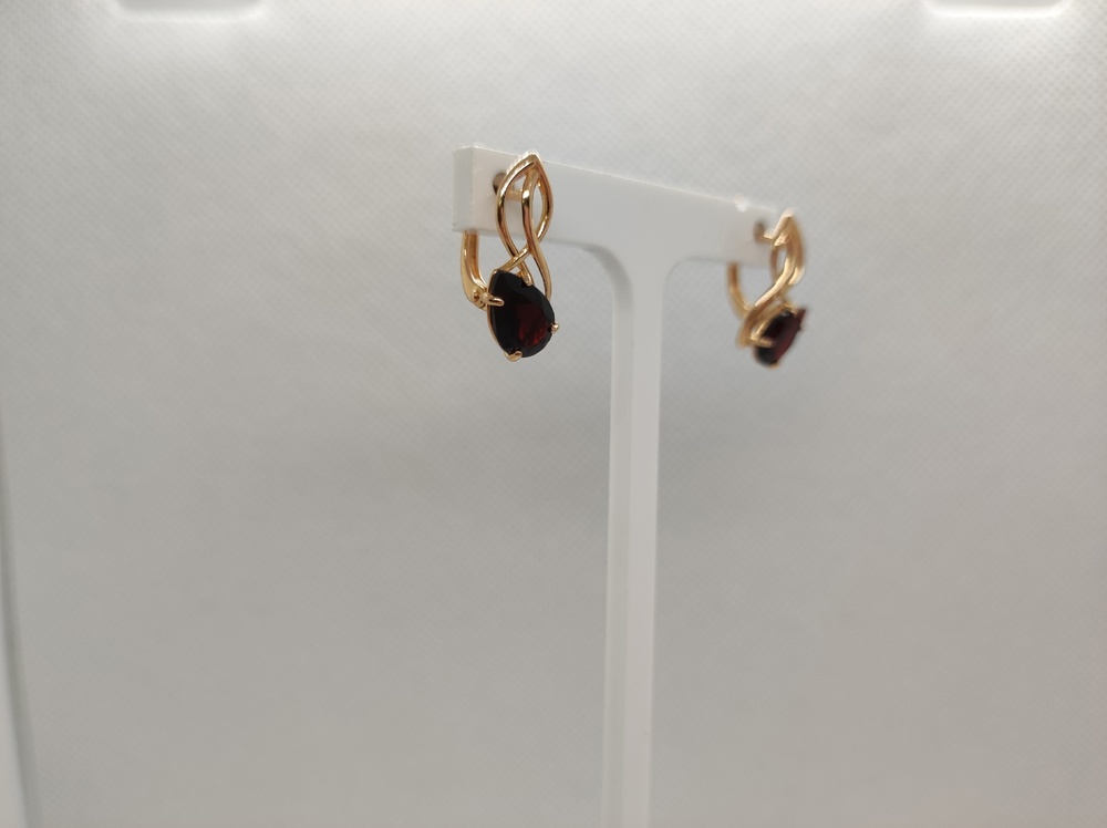 СЕРЬГИ С КАМНЕМ (Au 585)