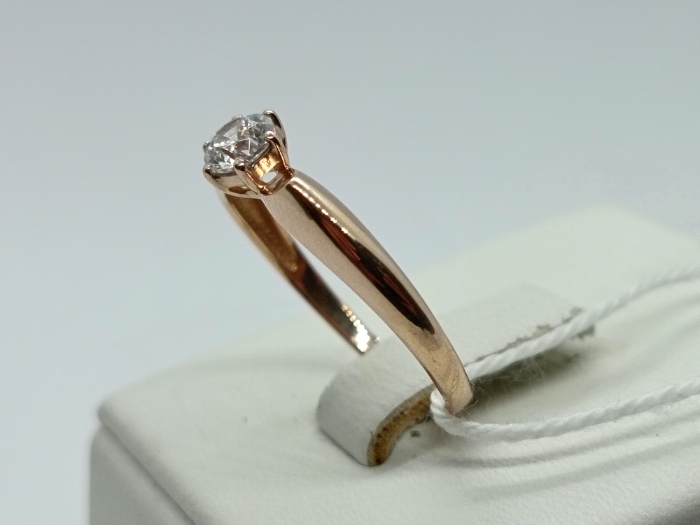 КОЛКМ585 КОЛЬЦО С КАМНЕМ (Au 585)