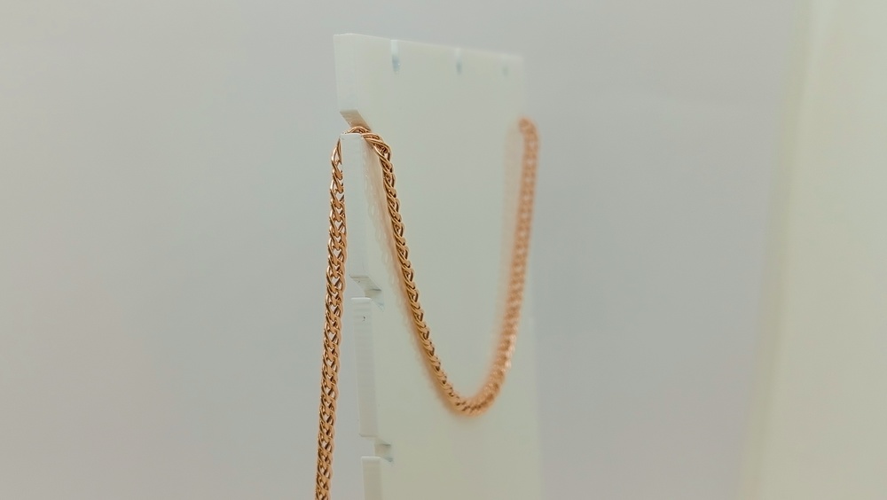 ЦЕПЬ ПУСТОТЕЛАЯ Ромб двойной (Au 585)