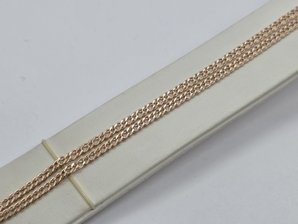 ЦЕПЬ ПУСТОТЕЛАЯ Ромб двойной (Au 585)