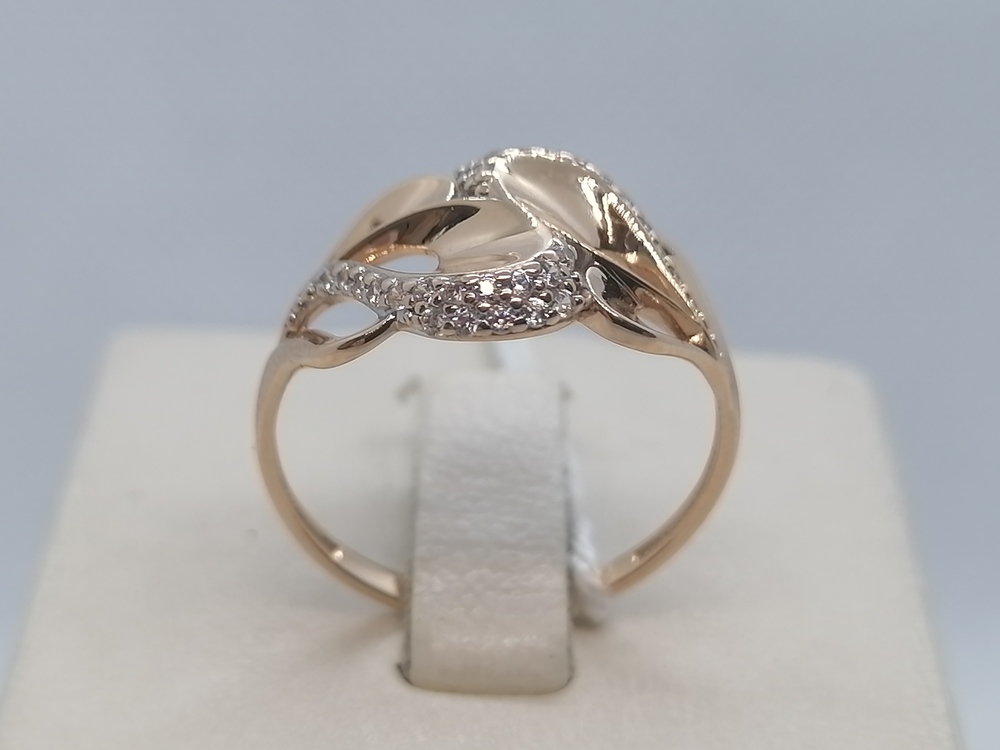 КОЛЬЦО С КАМНЯМИ (Au 585)