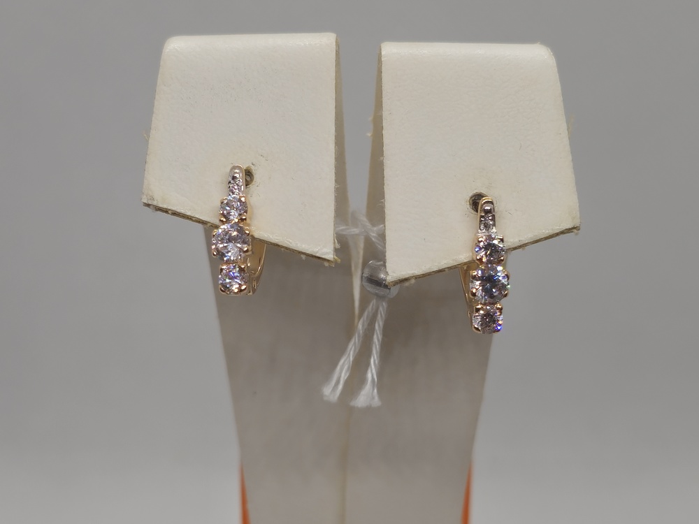 СЕРЬГИ С КАМНЯМИ (Au 585)